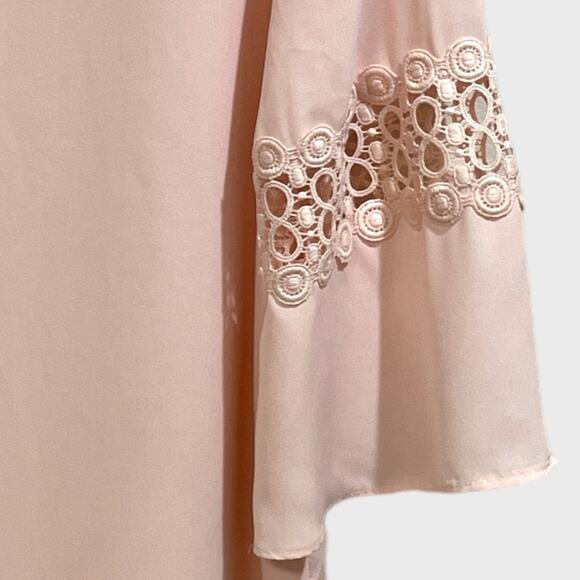 Cato Blush Blouse 3/4 Bell Sleeves Size M - Picture 6 of 11